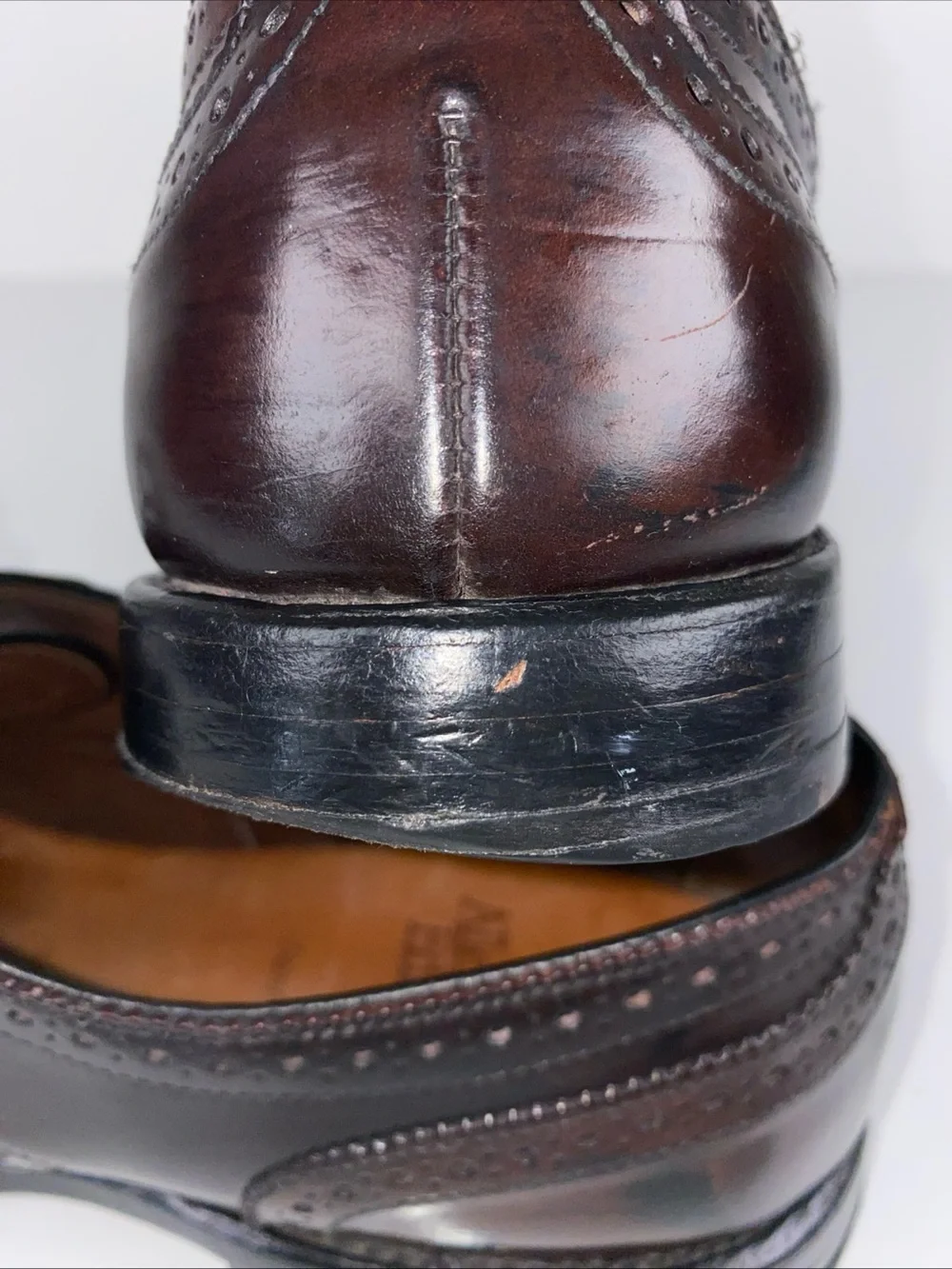Allen Edmonds Sanford 5297 Shell Cordovan Burgundy‎ Cap Toe Men’s 9D Vintage 95